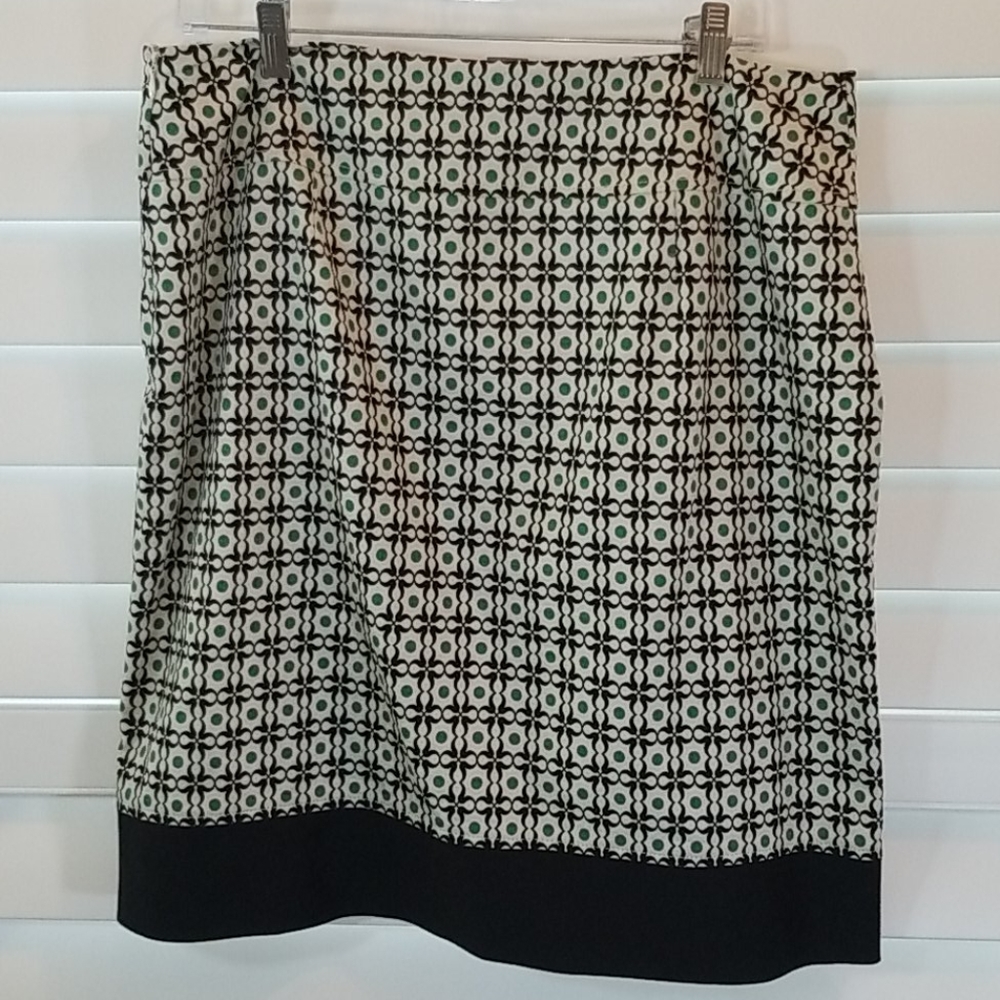 Patterned A-Line Skirt